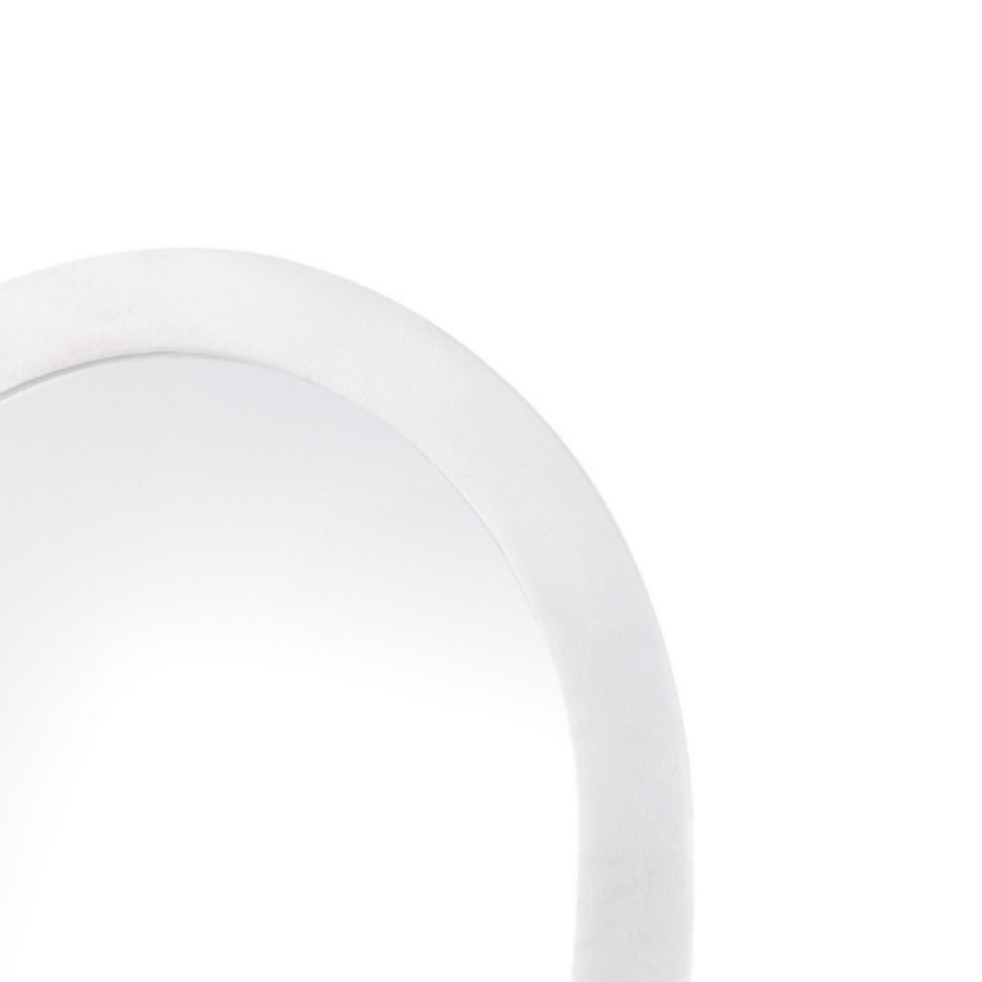Fabric stand mirrors in various sizes and colors