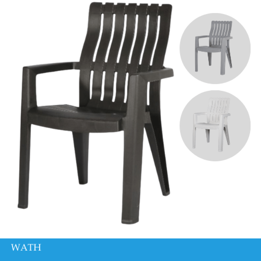 Set of 4 fiber chairs, various colors