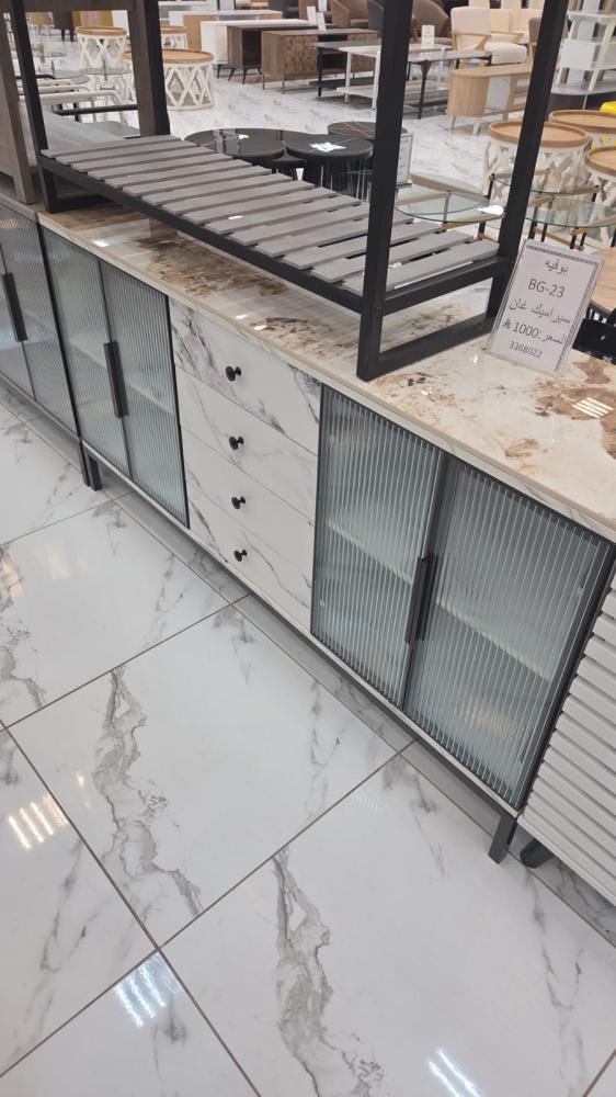 black and white buffet cabinet