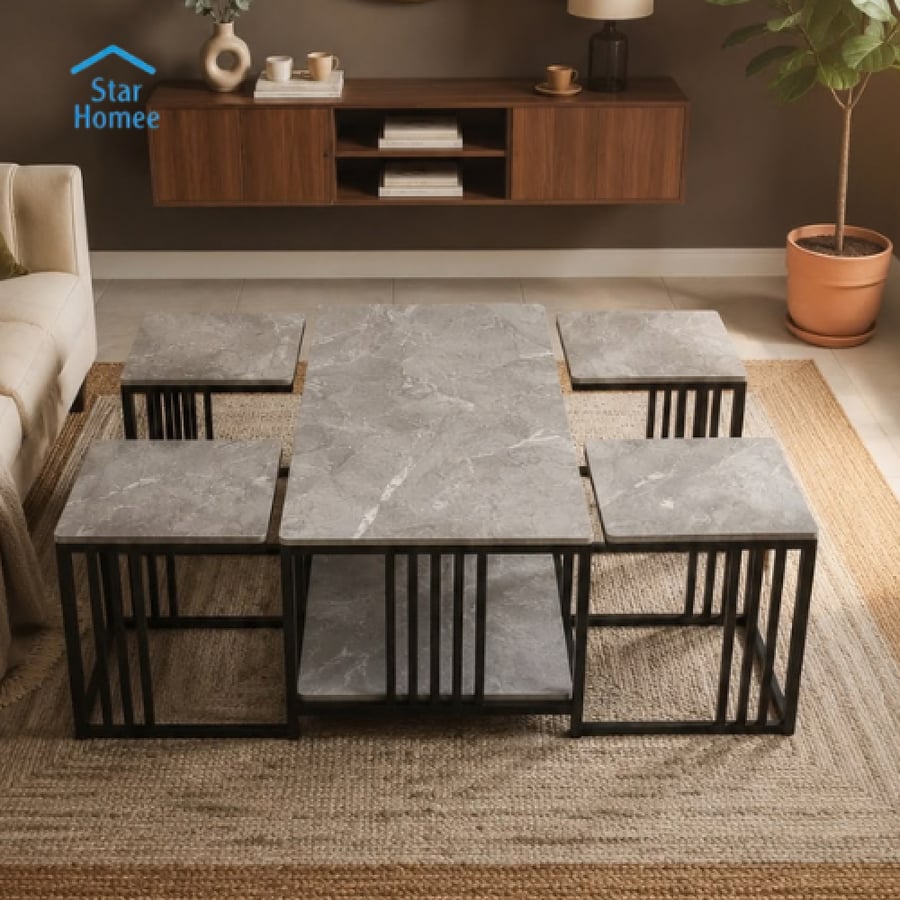 طقم طاولات خدمه عدة الوان