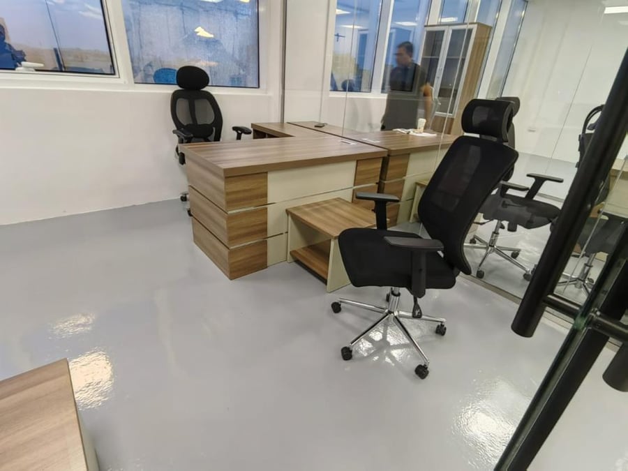 طقم مكتب مع سكرتاريه متكامل بيج عدة مقاسات