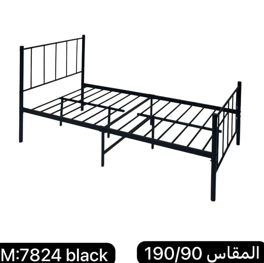سرير أبيض فخم مقاس 90*190 سم