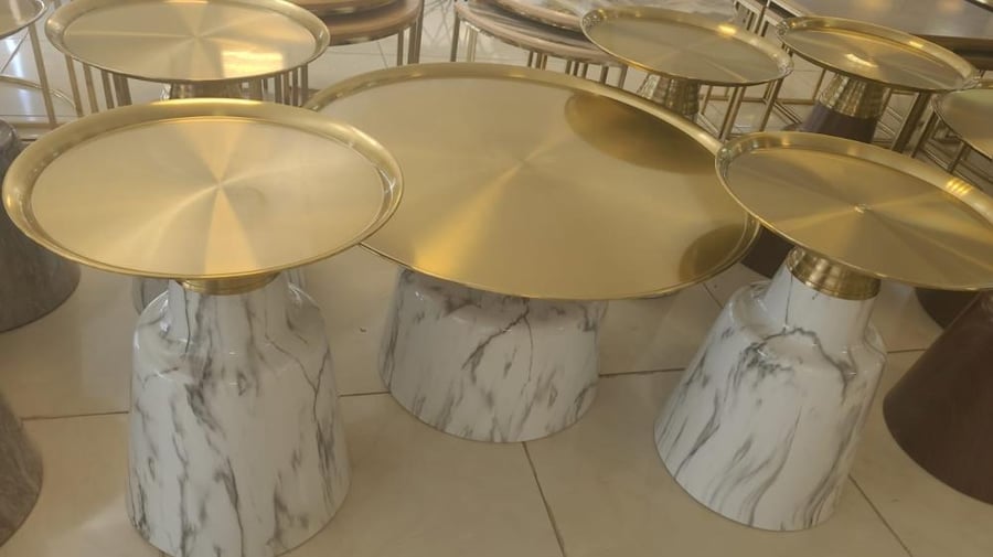Luxury service table set in several colors