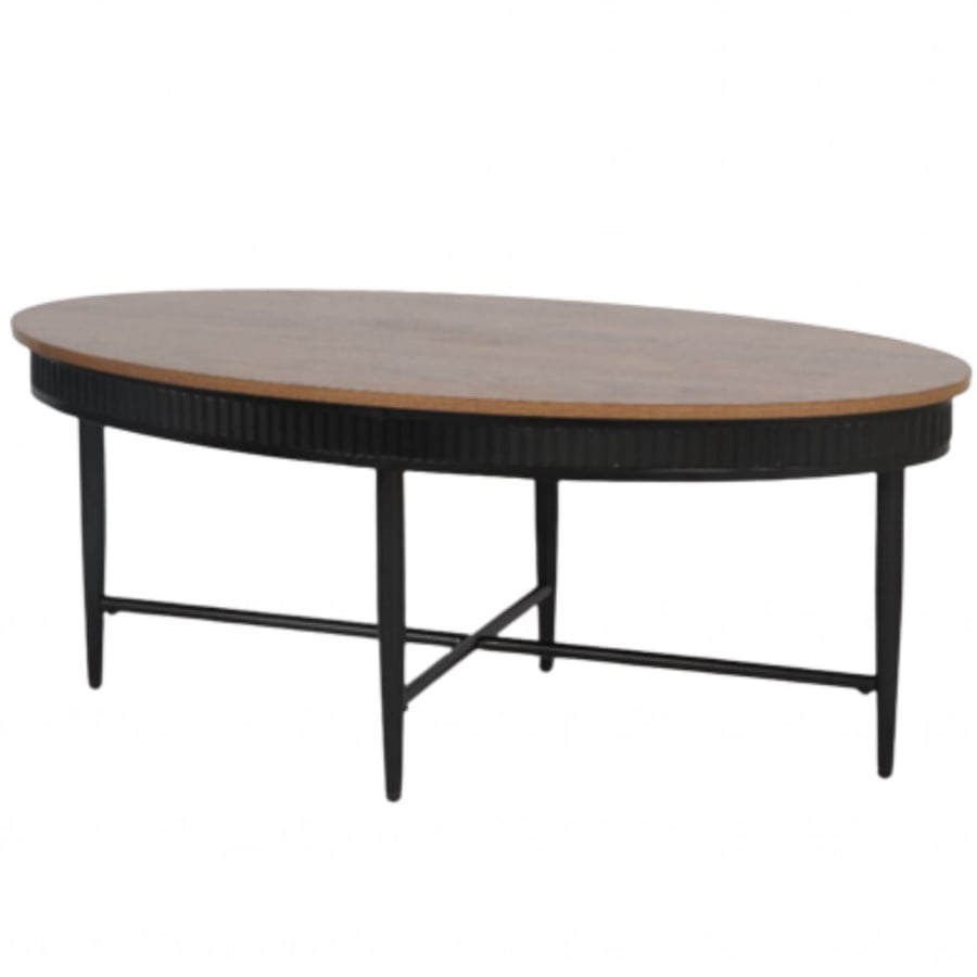 High table inside, light brown color
