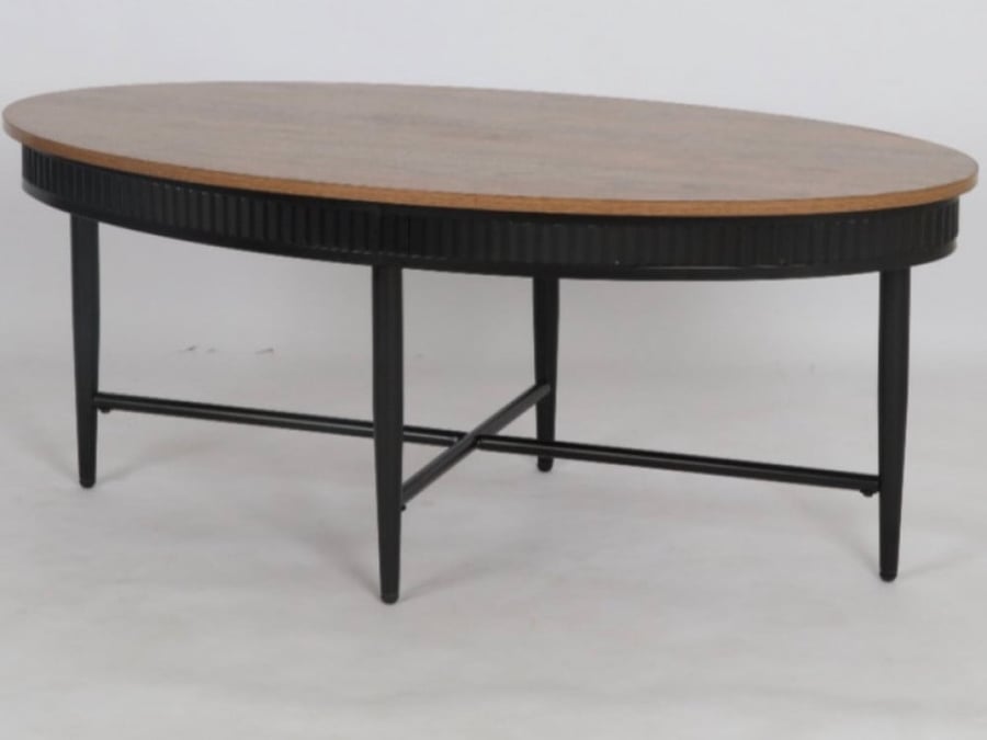 High table inside, light brown color