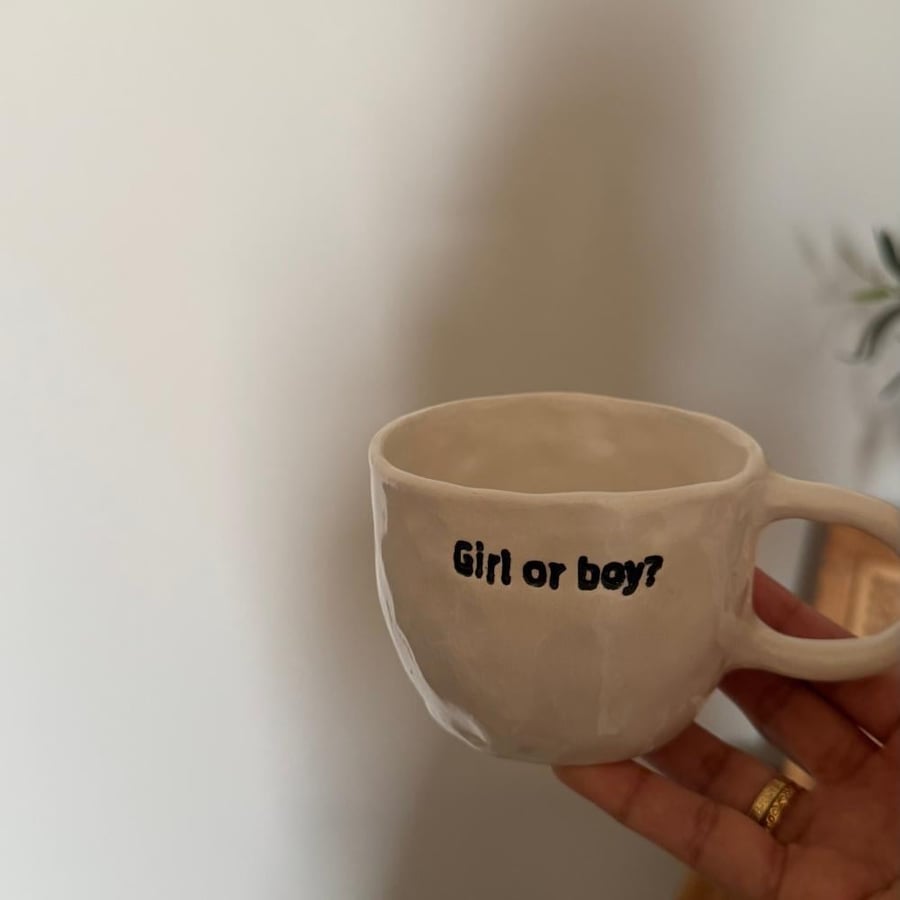 كوب كشف جنس الجنين وردي Girl or Boy