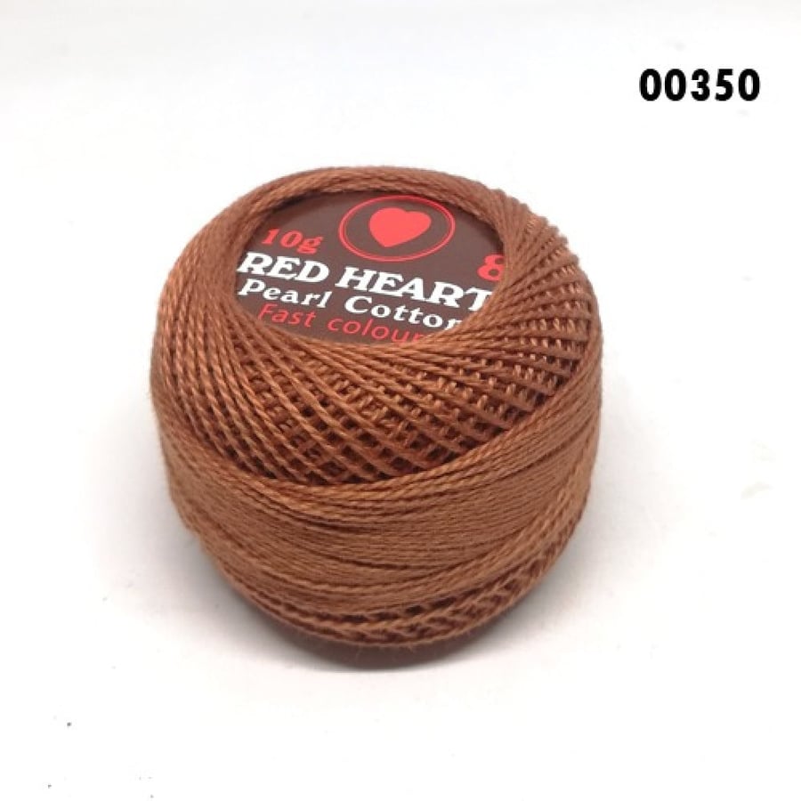 خيط تطريز Red Heart بني 10غرام رقم اللون 0350