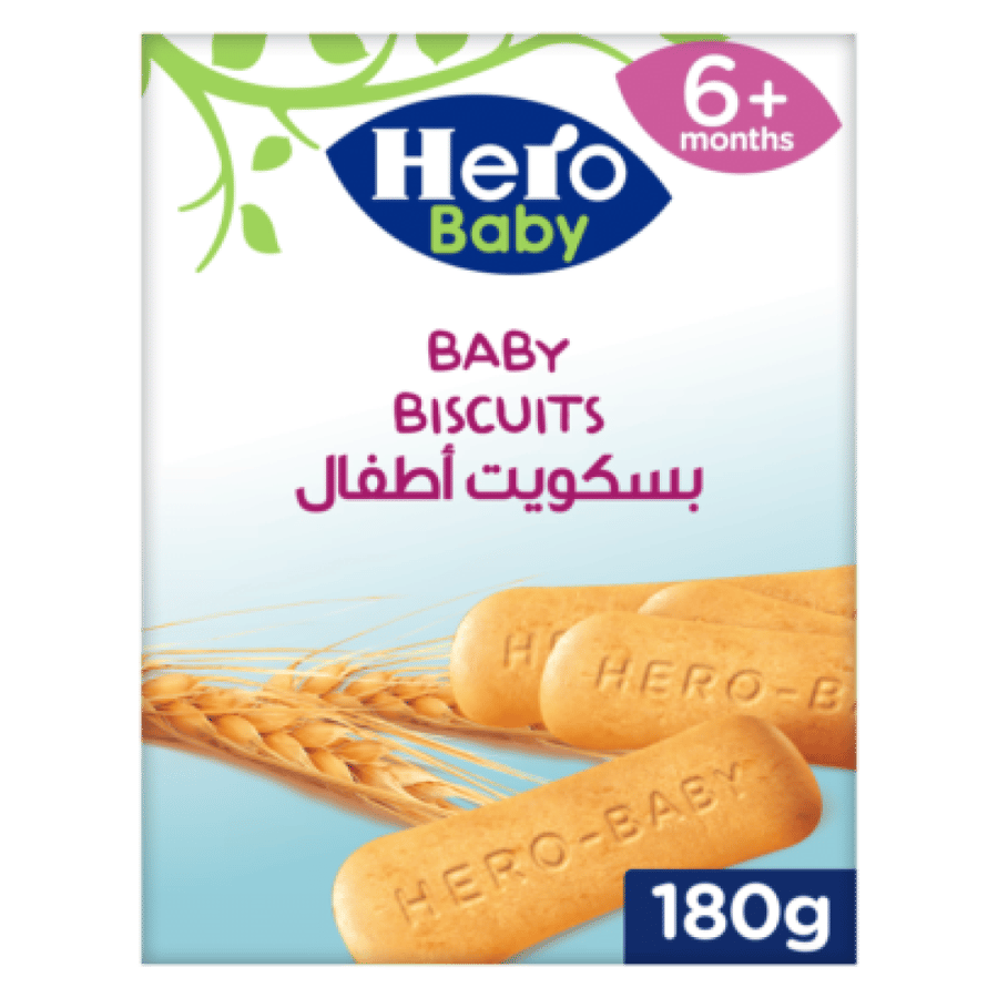 بسكويت التسنين من هيرو بيبي 180 جم