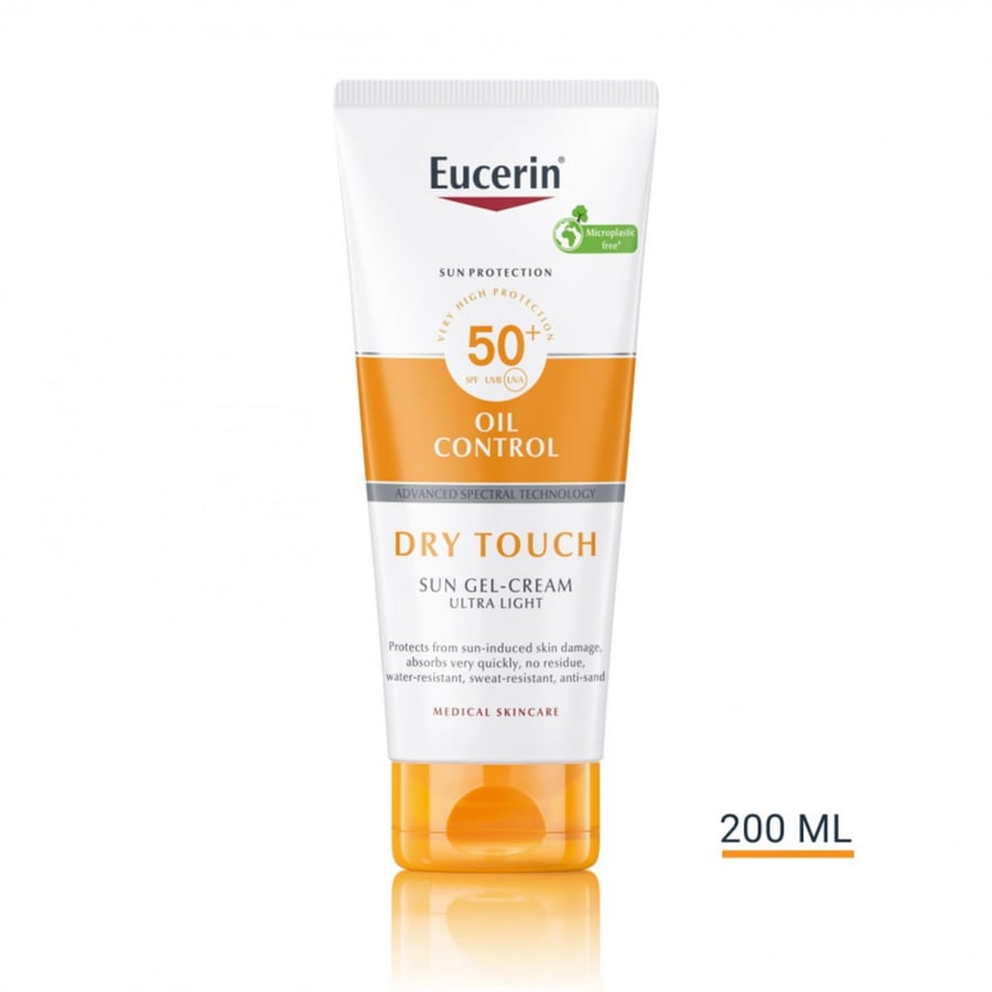 يوسرين جل كريم واقى شمس للبشرة المختلطة والدهنية Spf 50+ 200 مل