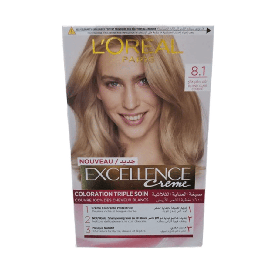 Excellence Hair Dye Blonde Light Gray 8.1
