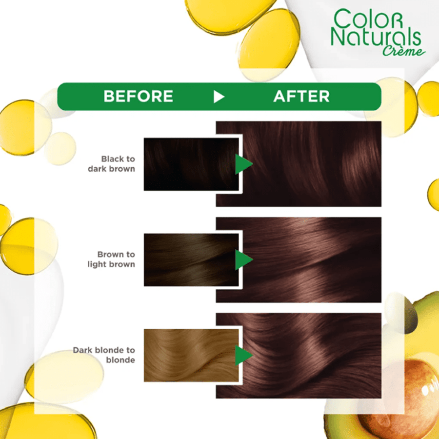 Garnier hair dye color naturals 6.7 brown chocolate pure