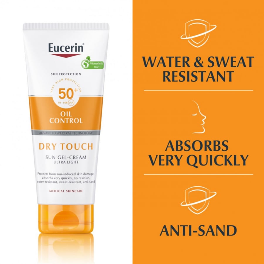 يوسرين جل كريم واقى شمس للبشرة المختلطة والدهنية Spf 50+ 200 مل