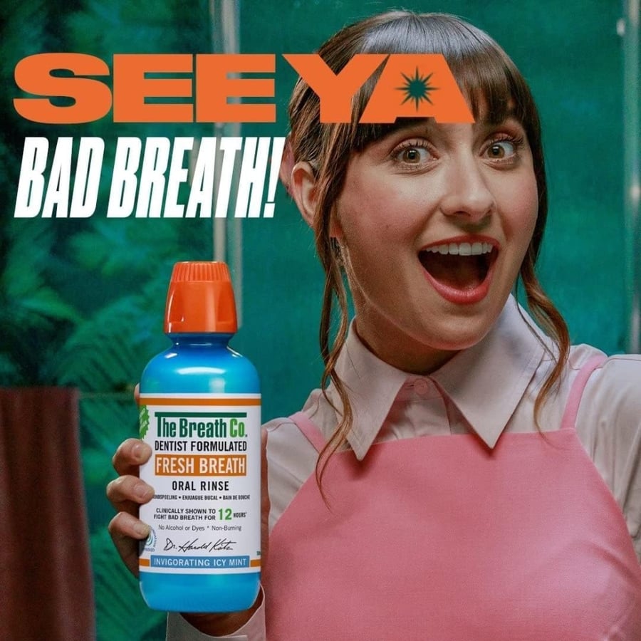 This breath co mouthwash for fresh pure mint 500 ml