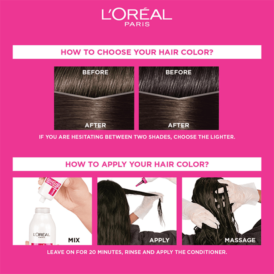 Casting dark chestnut hair dye 300