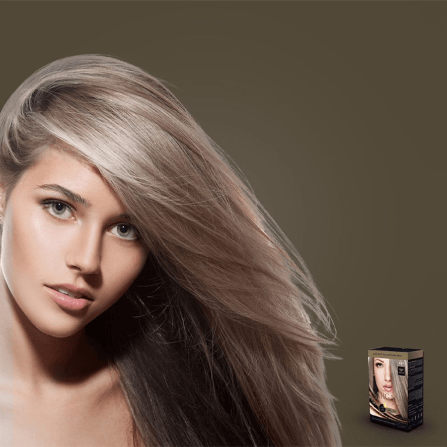 Argan hair dye and color with argan oil light ash blonde 8.111 small size