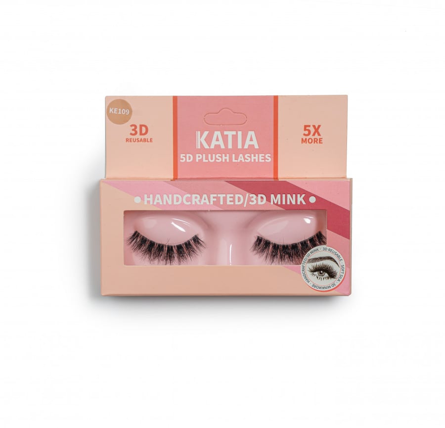 Katia natural 3D eyelashes KE109