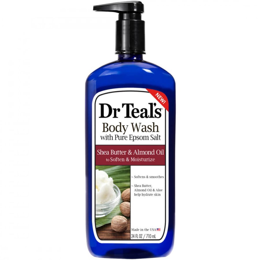 Dr. Tails body wash with Epsom salt, shea butter, and almond, softness and hydration, 710 ml