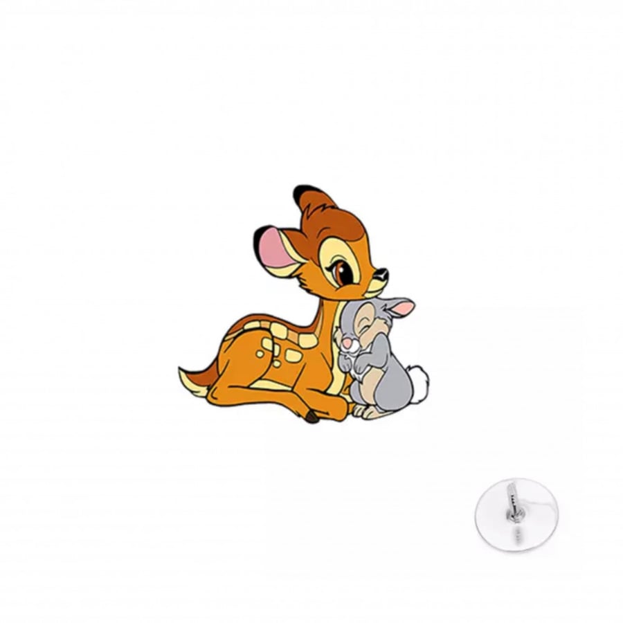 Bambi and Thumper brooch - acrylic
