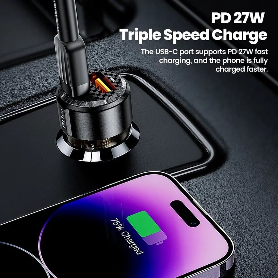 Toocki 60W Car Charger 30W Quick Charge Transparent Case