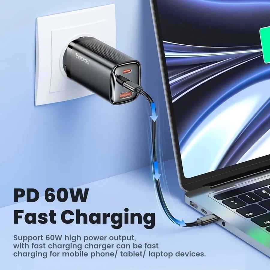 Toocki PD60W USB C To Type C Cable 5 in 1 Cable Charging Case Set