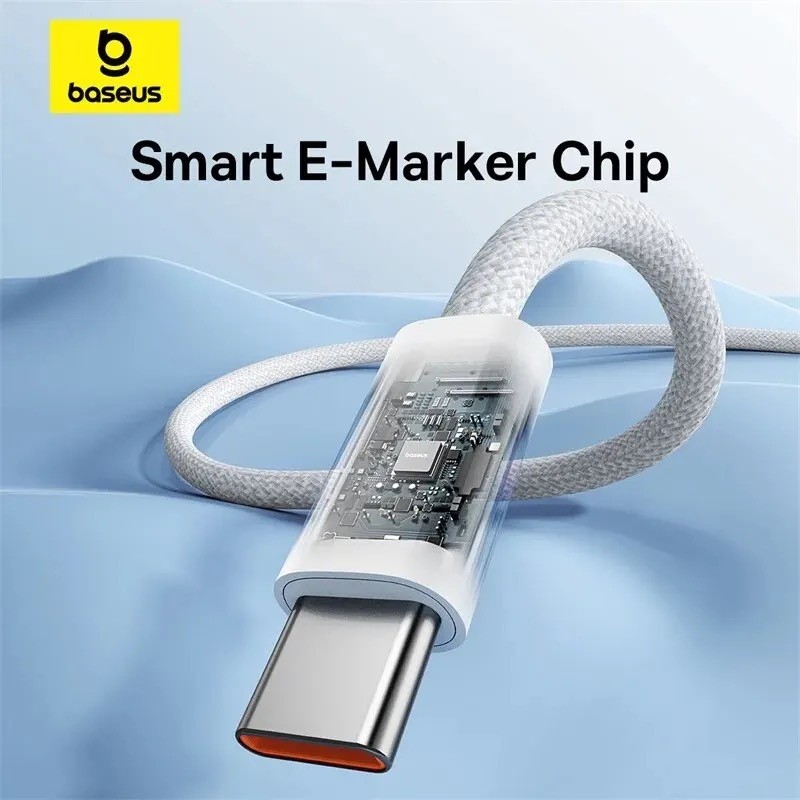 ‏بيسيس 100 واط نوع C إلى USB C كابل آيفون 15 PD شحن سريع شاحن الحبل لماك بوك باد سامسونج شاومي 5A سريع USB C سلك