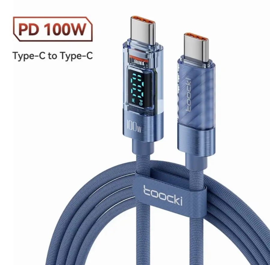 Toocki Type C to Type C Cable 100W