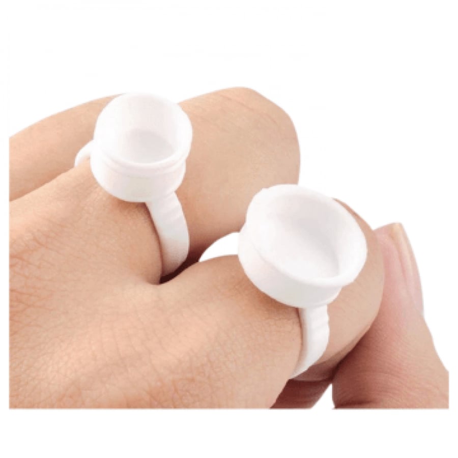 Eyelash glue rings (50 pieces)