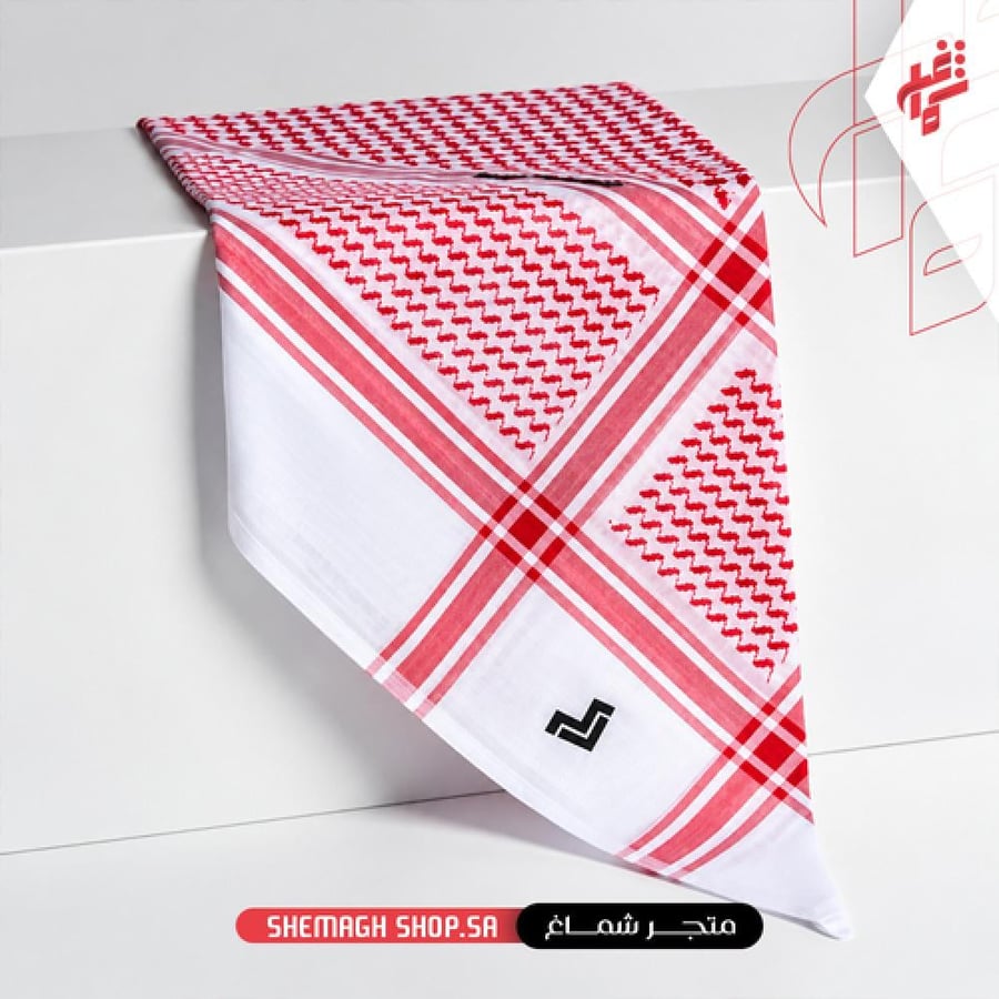 شماغ ماريو فالنتينو كلاسيك احمر - متجر شماغ شوب