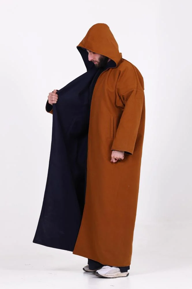 فروه دبل فيس كحلي مع جملي - متجر شماغ شوب