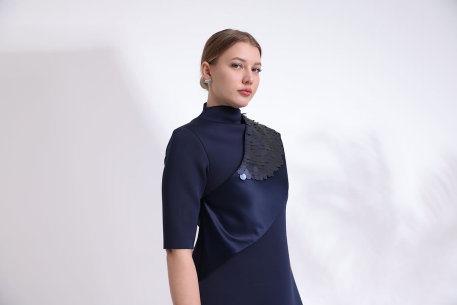 NAVY MAXI DRESS