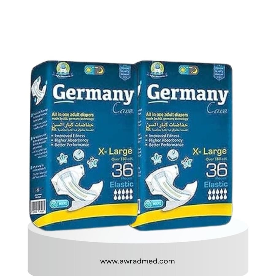 حفايض GERMANY CARE لكبار السن 36 ق مقاس M (كرتون)