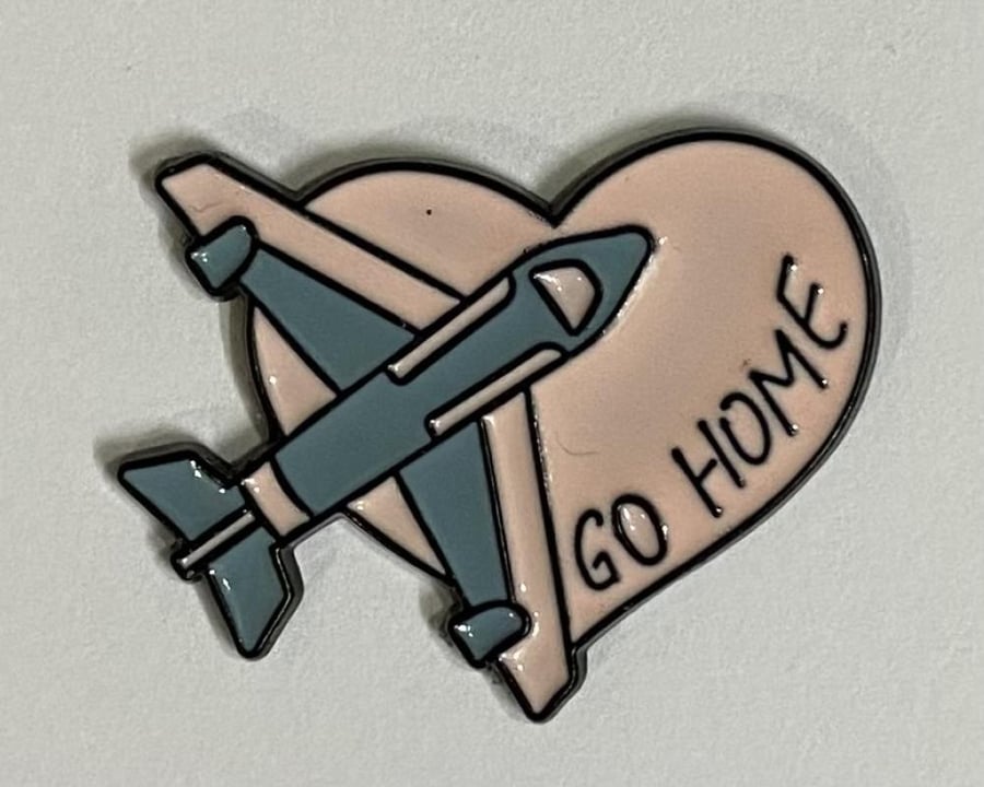 ستيكر معدني go home