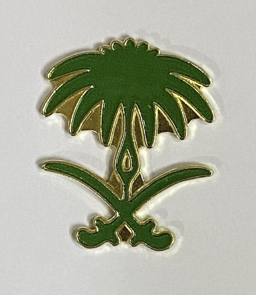 ستيكر معدني سيفين ونخلة