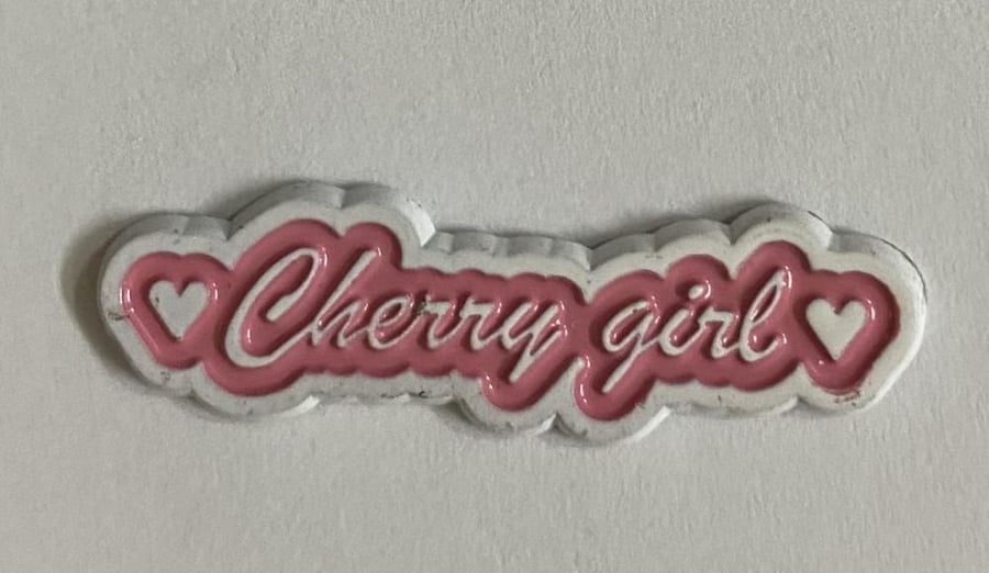ستيكر معدني cherry girl