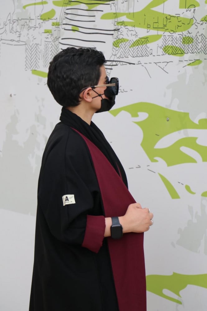 Double face abaya 00 + headscarf