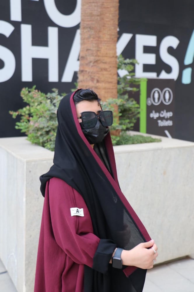 Double face abaya 00 + headscarf