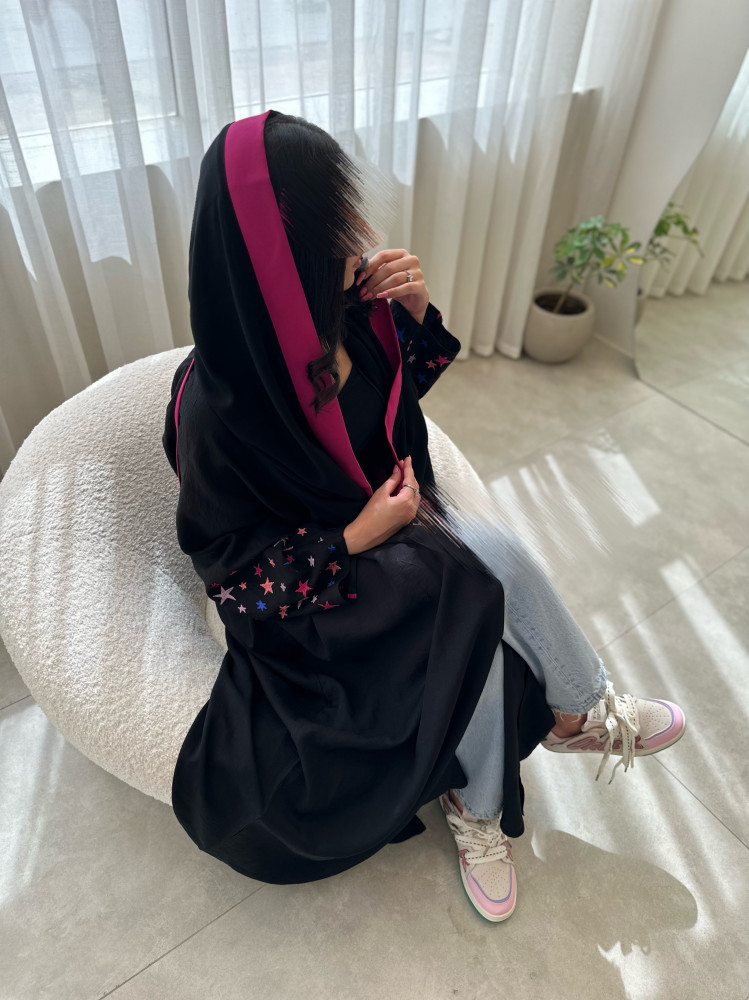 عباية نجوم اسود