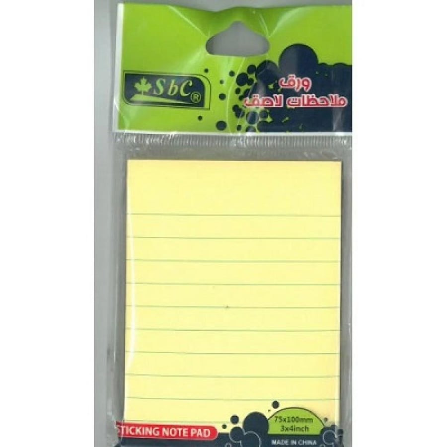 ورق ملاحظات لاصق sbc