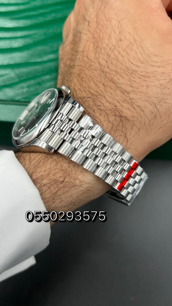 ساعة رولكس ديت جست رمادي مقاس 36