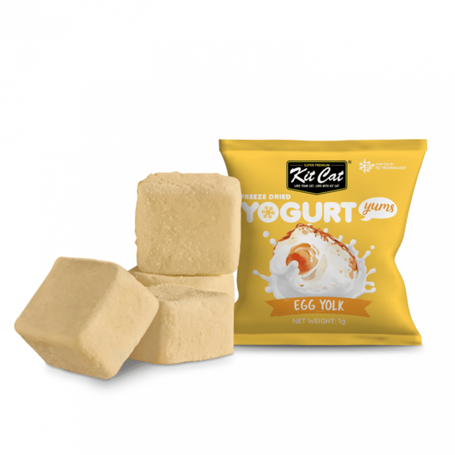 كت كات يوقارت يامز صفار البيض مكافأت مجففة 10×1غ