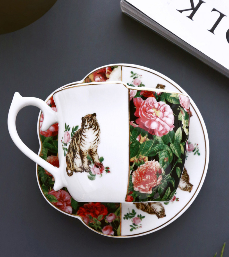 كوب شاي إنجليزي Rose Tiger