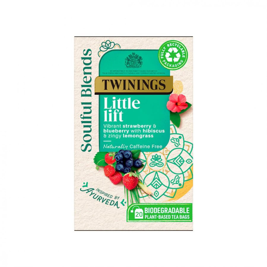 شاي أعشاب سولفل بليند Twining الفراولة والتوت الأزرق وعشبة الليمون