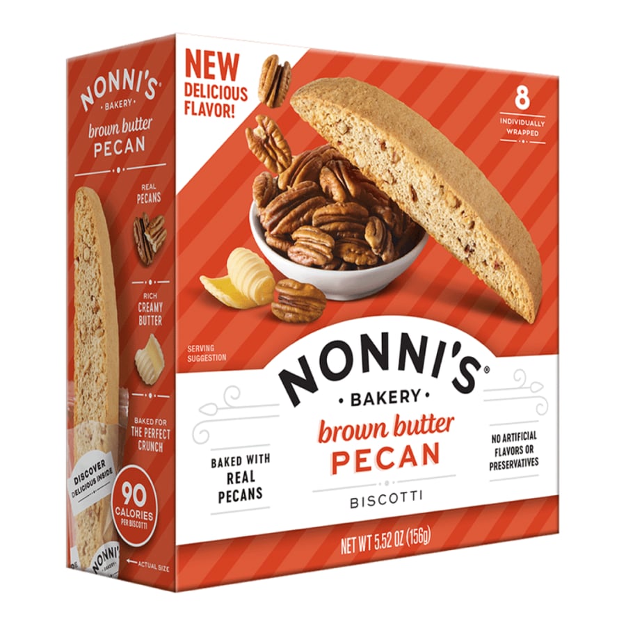 بسكويت إيطالي فاخر Nonni's زبدة جوز البيكان