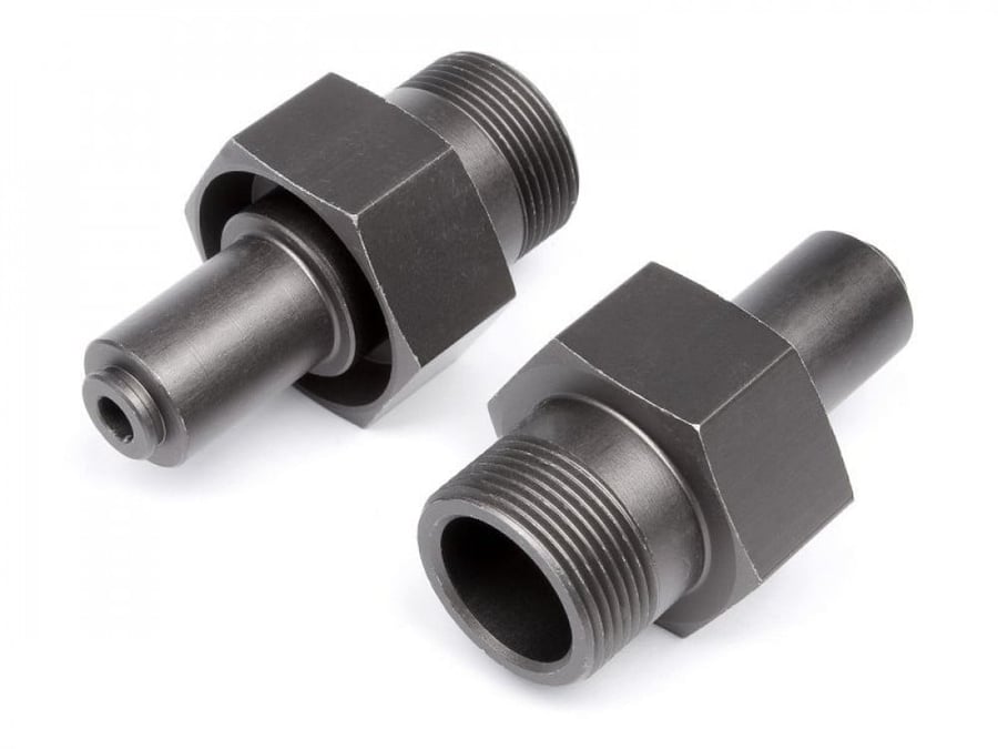102156 - 24mm FRONT HEX HUB (GUNMETAL/2pcs)