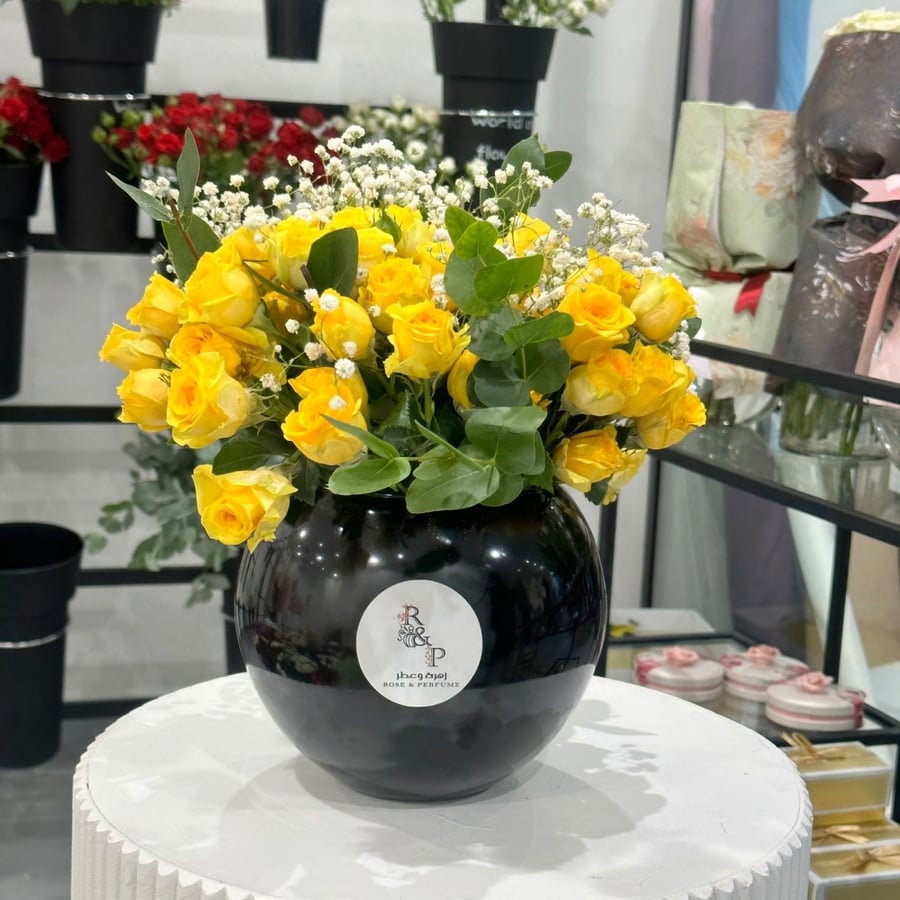 فازة فازة بيبي جوري  سوداء Black Baby Jory Vase