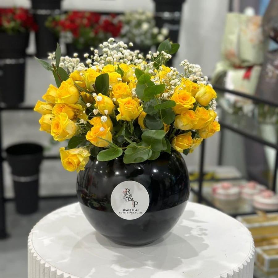 فازة فازة بيبي جوري  سوداء Black Baby Jory Vase
