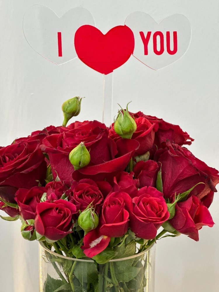 فازة  مكس احمر    Red mix vase