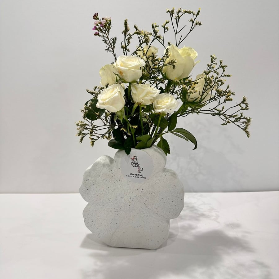 فازة بيبي جوري ابيض  Vase Baby Gori White