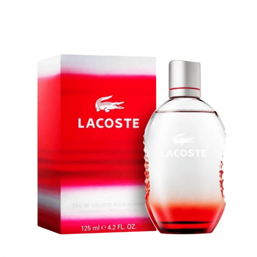 عطر بور هوم ريد من لاكوست للرجال - او دي تواليت 125مل Lacoste Pour Homme Red For Men - Eau de Toilette 125ml