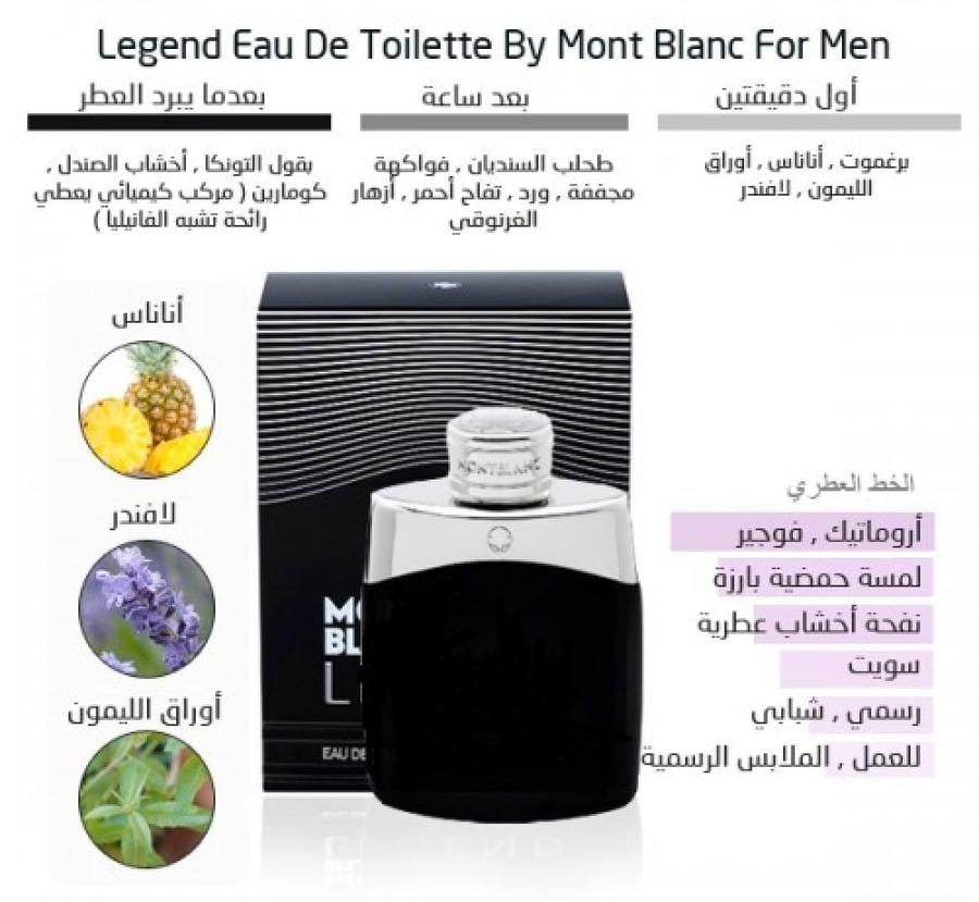عطر مونت بلانك ليجند او دو بارفيوم 100مل  Mont Blanc Legend Eau de Parfum 100ml